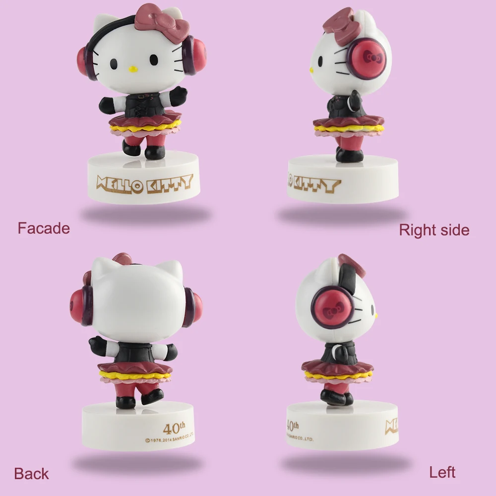 Kitty Hello 40th юбилей ПВХ Фигурки Коллекционная модель игрушки куклы маленькие