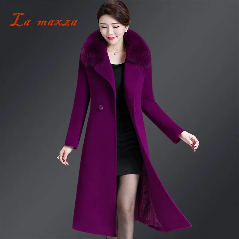 

2020 Winter Women Long Coat Elegant Slim Plus Size Coat High Quality Streetwear Korean Style Coat 4xl