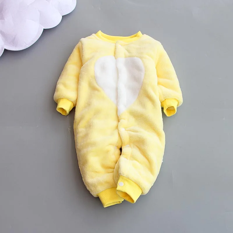 BibiCola 2018 Baby girls rompers plus velvet full sleeve o-neck loose stretchy clothes for bebe boys infant thermal new clothing | Мать и