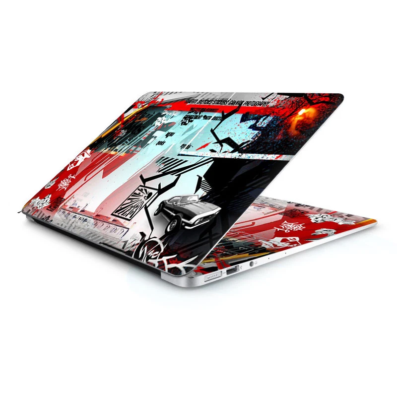 Радужные Деревянные ПВХ наклейки для ноутбука наклейка для Apple Macbook Air Pro retina 11 12 13 15 дюймов США клавиатура граффити защитные чехлы