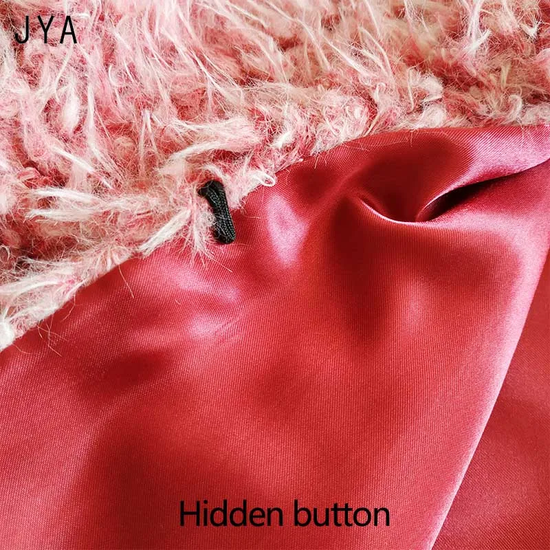 Повседневная приталенная розовая шуба из искусственного меха женский меховой