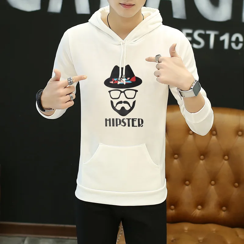 Мужская толстовка с длинным рукавом повседневная спортивная графическим