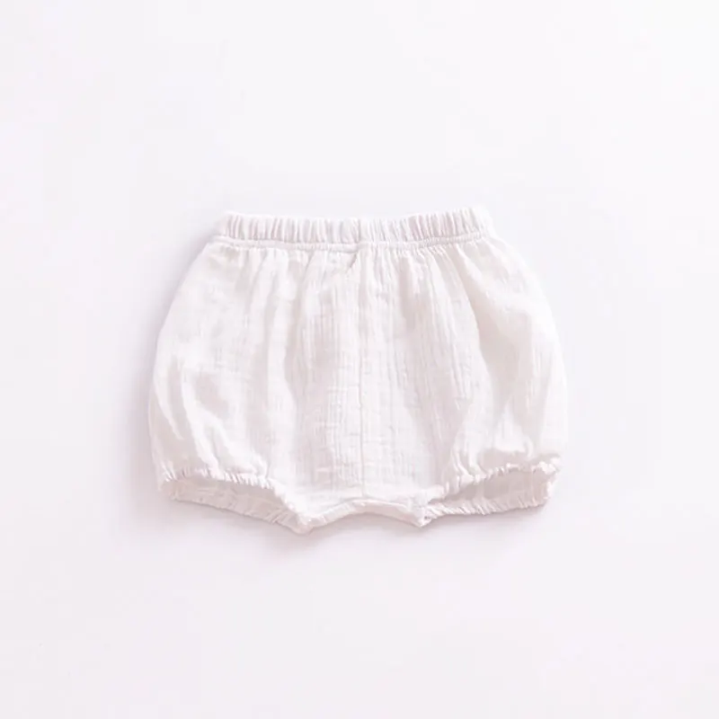 Kid Toddler Child Harem Pants Baby Boy Girl Trousers Linen Pleated Kid Boy Girl Trousers Baby Children Summer Trousers - Цвет: H870white