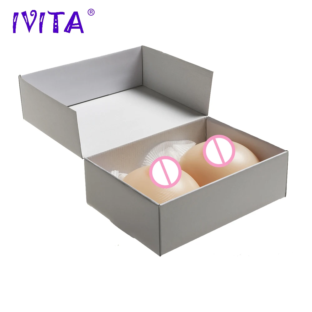 IVITA 1200 г реалистичные силиконовые формы груди поддельные усилители Трансвестит