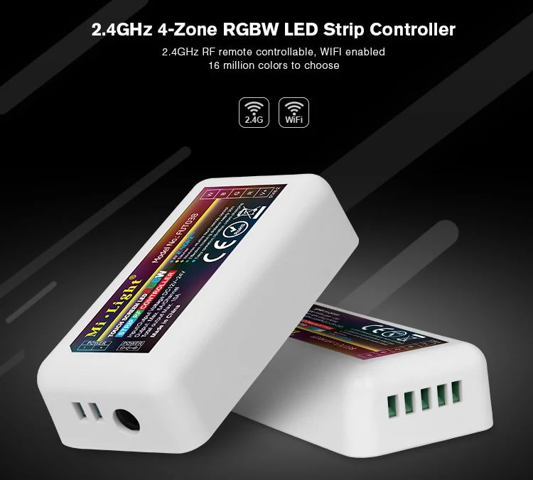 Фото [Seven Neon] Бесплатная доставка 2 4G Mi Light RF WIFI 4 зоны RGB/RGBW/CW & WW/одинарный - купить