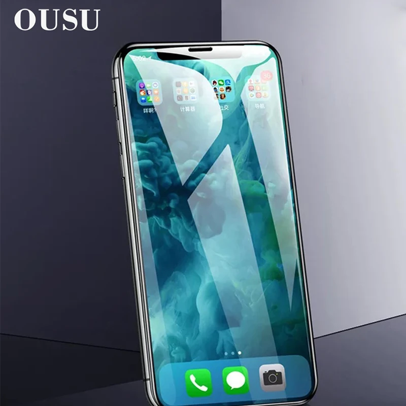 OUSU защита для экрана телефона 10D устойчивое к царапинам закаленное стекло iphone XS Max