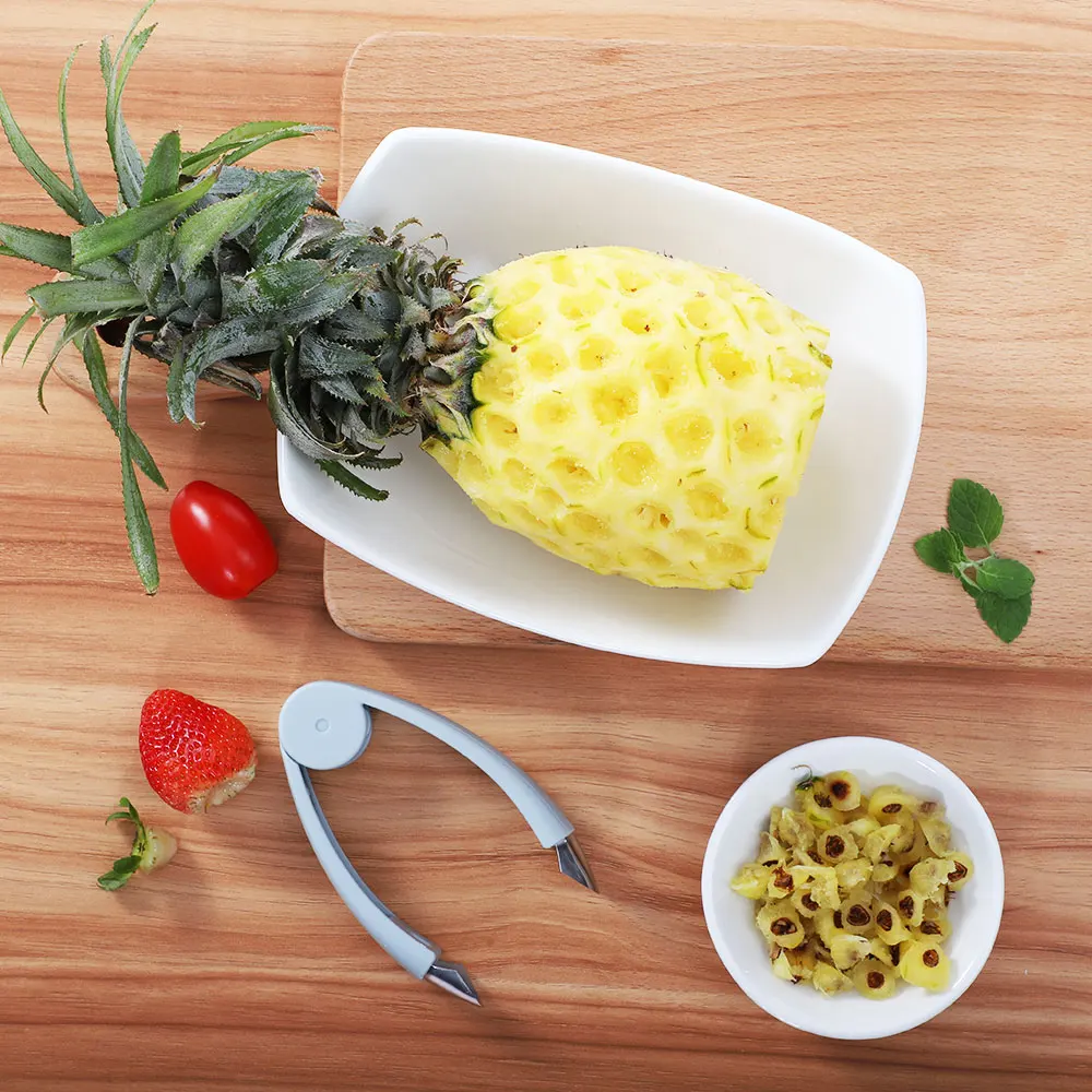 Stainless Steel Pineapple Eye Peeler Knife Pineapple Eye Seed Remover Clip Pineapple Slicer Corer Cutter Fruit Vegetable Tools