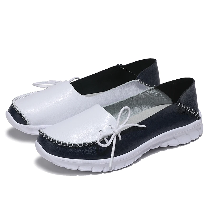 Женская обувь из вулканизированной кожи повседневная искусственной большие