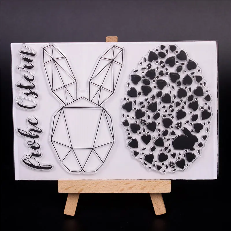 Резиновый силиконовый прозрачный штамп для transparтампонов прозрачная печать