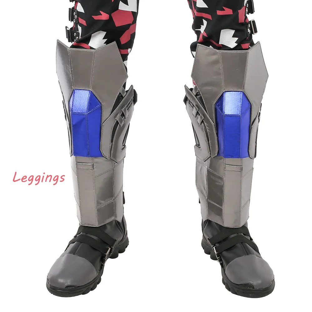 leggings Игра Бэтмен Аркхэм Рыцарь Косплей Хэллоуин косплей костюм аксессуары Перчатки леггинсы подтяжки - Цвет: leggings