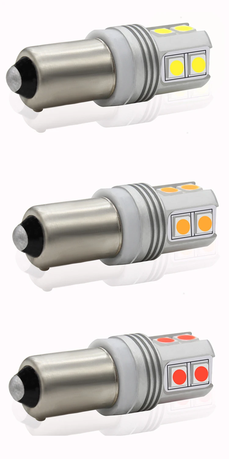 2) BAX9S светодиодный светильник Canbus 10SMD 3030 H6W BAX9S Автомобильный светодиодный светильник для парковки, для резервного тормоза поворотник светильник s 12V 24V