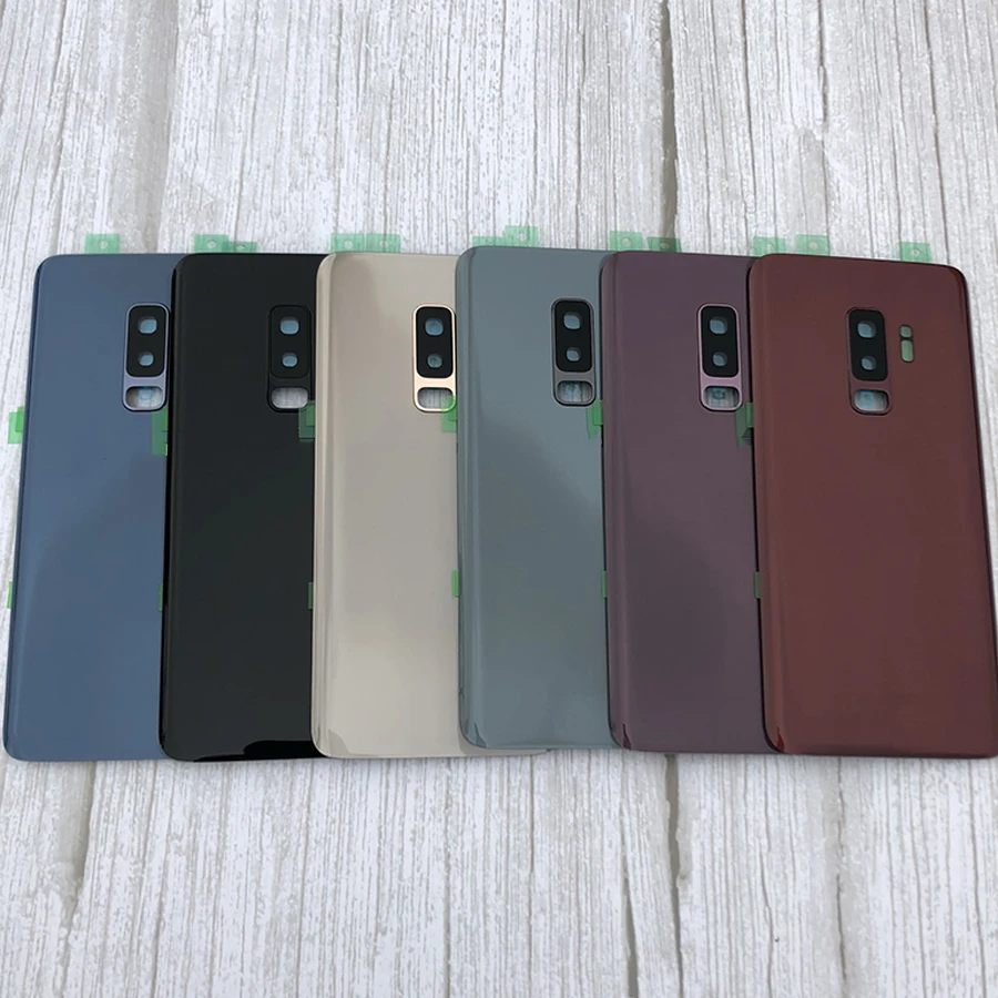 10 шт. для SAMSUNG Galaxy S9 G960 + Plus G965 задняя крышка аккумулятора двери Корпус Замена