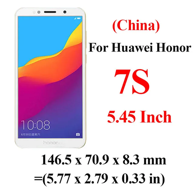 Honor 7S Honer 7A стекло полное покрытие закаленное стекло для Huawei honor 7X стекло Huawey honor 7A 7C pro 7s 7 A C X a7 c7 Защитная пленка для экрана - Цвет: Honor 7S