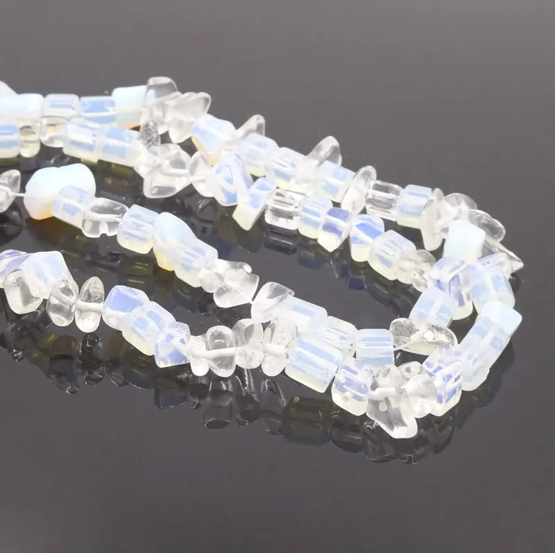 5-9mm Simulated Opalite Beads Stone Pierre De Lune Irregular Moonstone Parts To Make Jewelry 1 String 32inch | Украшения и