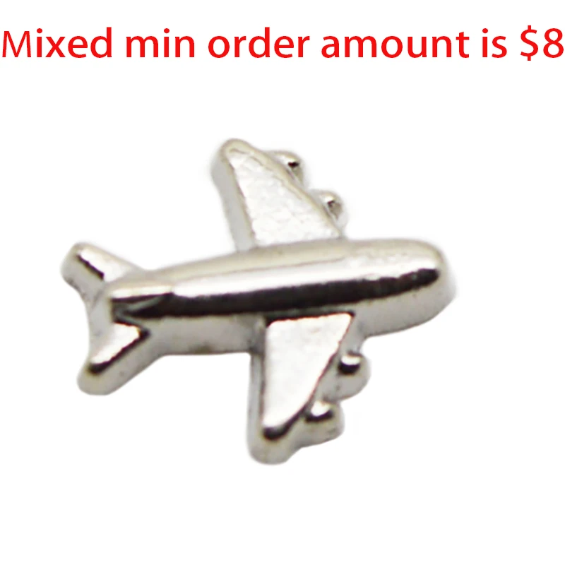 Горячая продажа ювелирных изделий 10 шт самолет плавающие амулеты для стеклянные