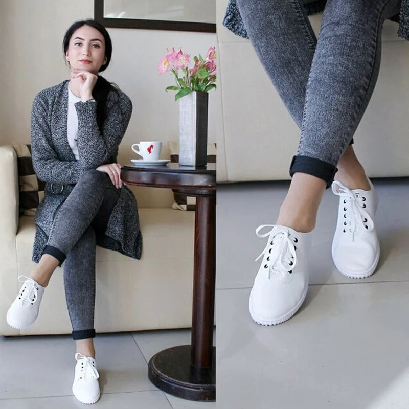 RIZABINA/женские кроссовки обувь на шнуровке повседневная женская из