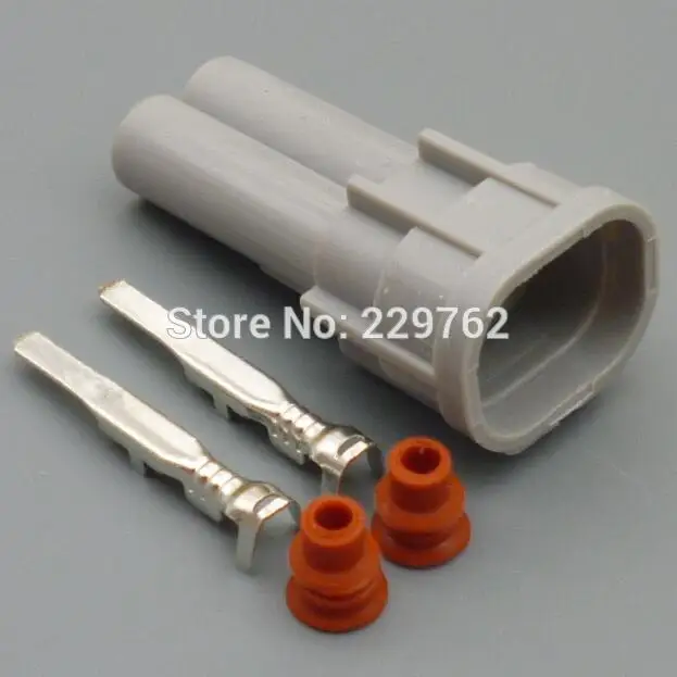 

1 комплект, 2-контактный автомобильный топливный инжектор, разъемы для электрического кабеля, водонепроницаемый женский и мужской жгут проводов, вилка 6189-0060 6180-2405