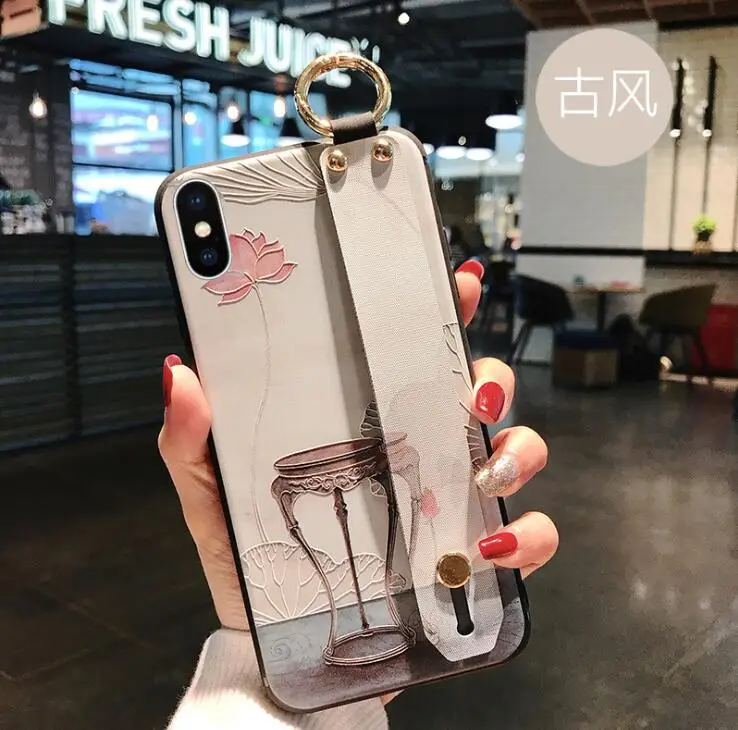 Чехол для телефона Xiao mi Red note 7 с 3D винтажным рельефным цветочным узором на