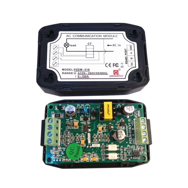 AC Мощность энергии метр 220V 100A RS485 Modbus электроэнергии кВтч для Homekit PZEM 016 с