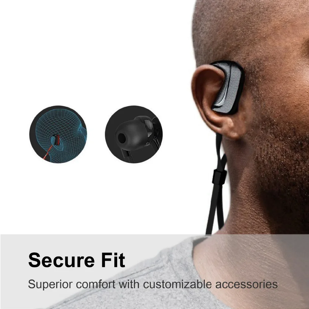 Спортивные bluetooth-наушники, беспроводные эргономичные наушники с защитой от пота, наушники-вкладыши, гарнитура, наушники с шумоподавлением, микрофон, громкая связь