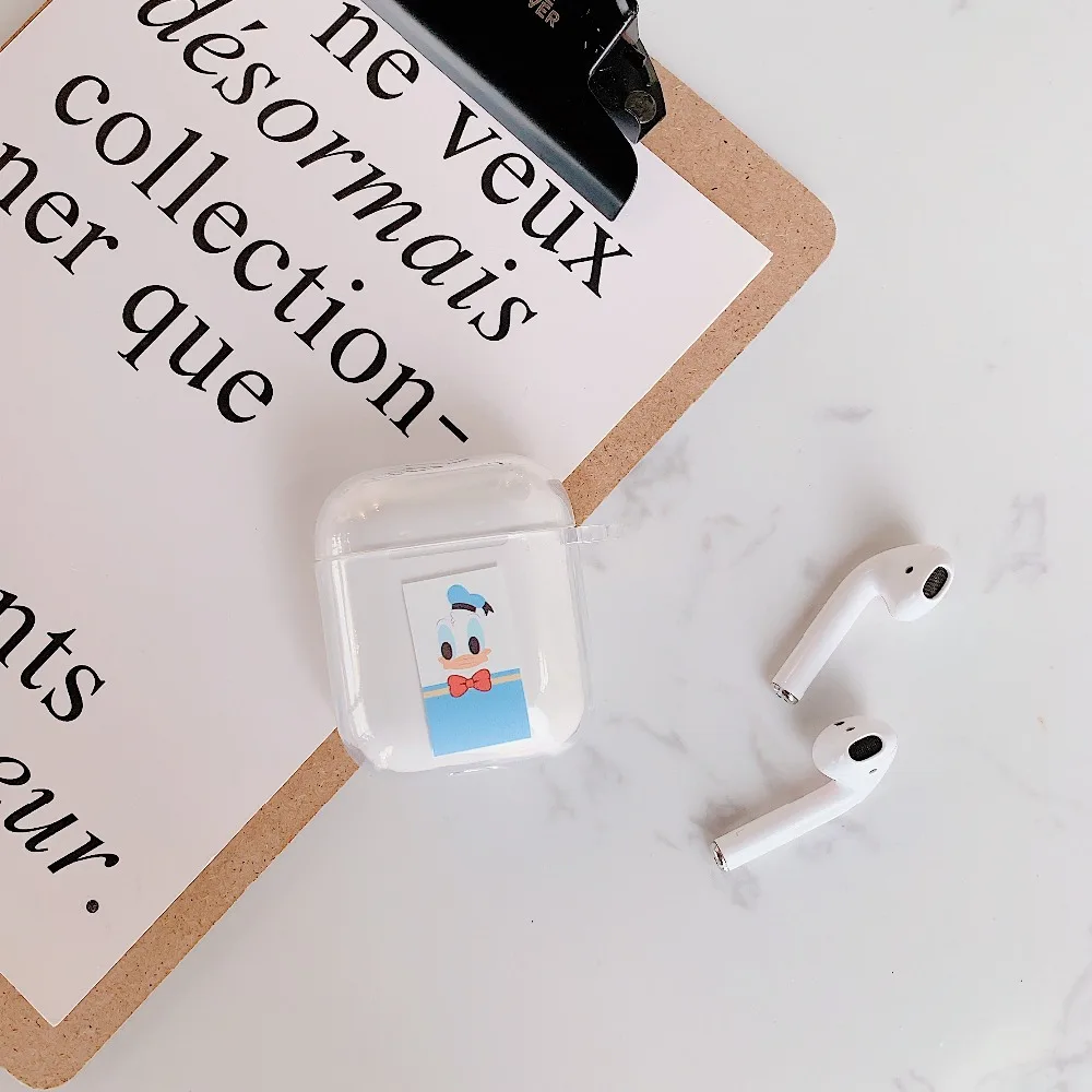 Мультяшные розовые Пантеры и животные, беспроводные Bluetooth наушники, милый чехол для Apple AirPods, силиконовая зарядка
