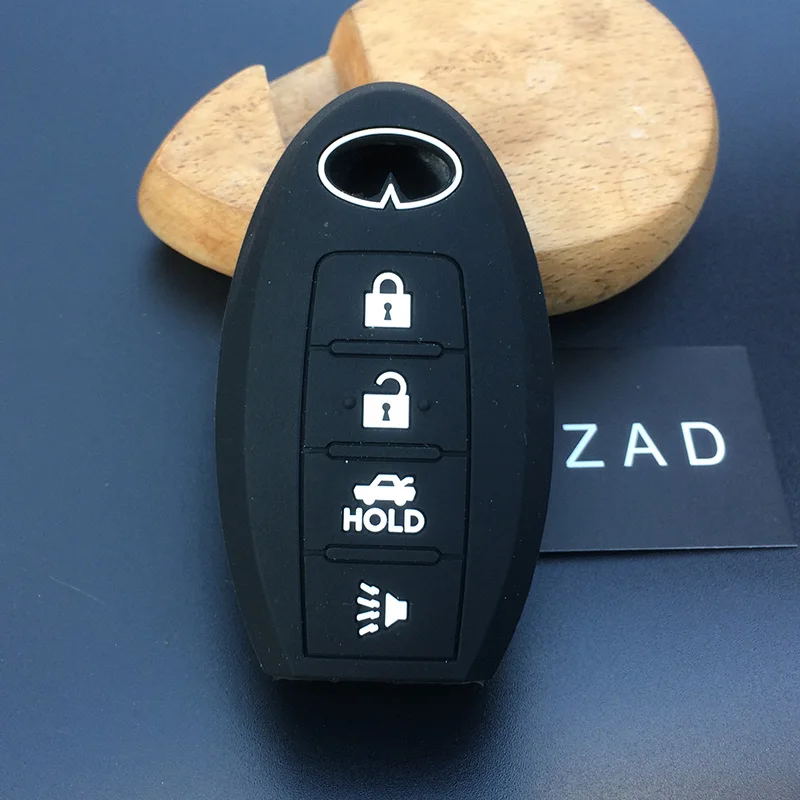 4 кнопки силиконовый резиновый чехол для автомобильного ключа Infiniti G25 G37 FX37 FX50 EX35