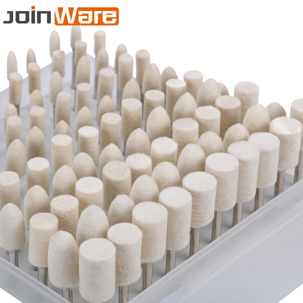 

Wool Grinding Polishing Head Bit Set 100Pcs Multifunctional 3mm Shank High Quality
