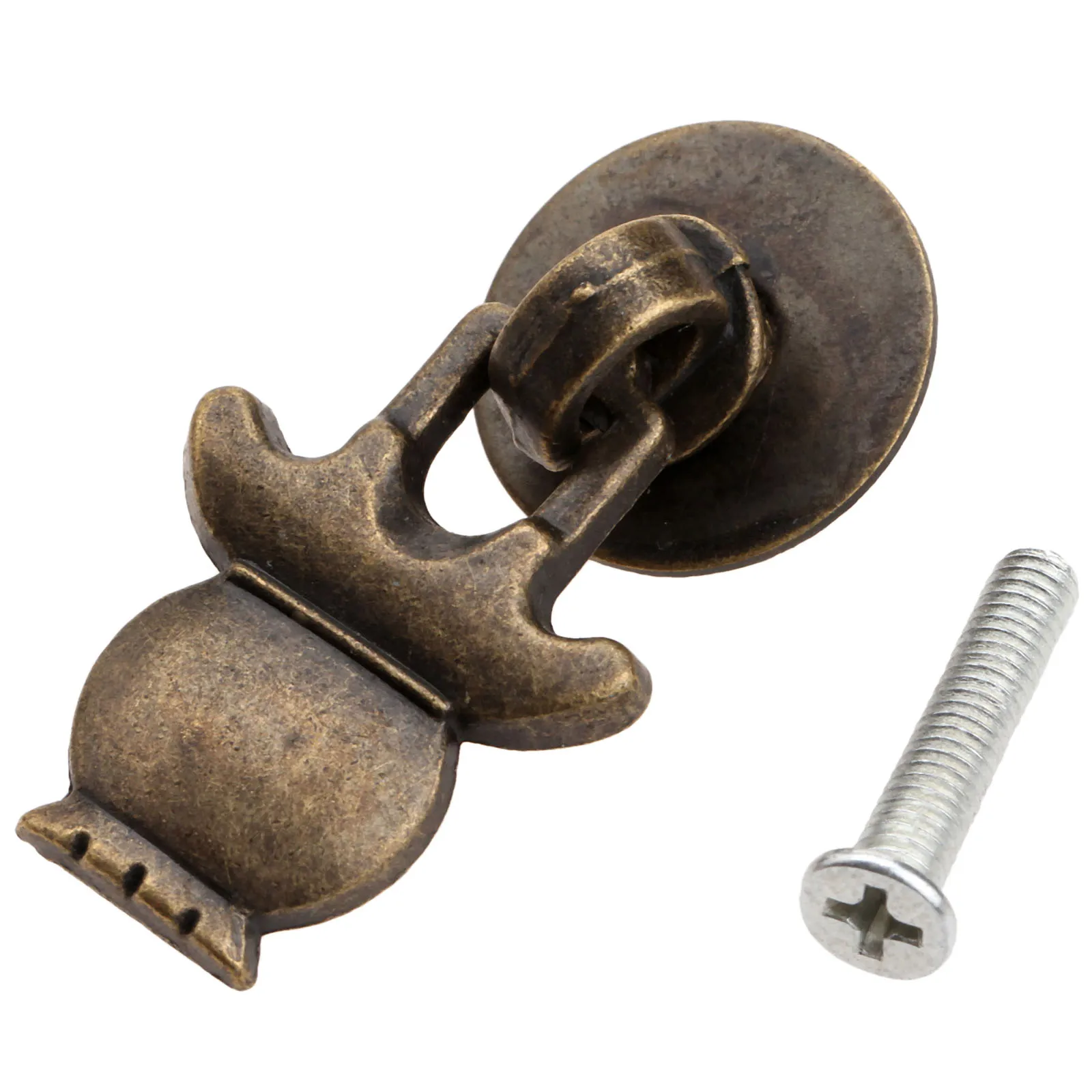 

5Pcs 38x23mm Antique Bronze Furniture Cabinet Knobs and Handles for Jewelry Wooden Box Door Knob Ring Dresser Drawer Pull Handle