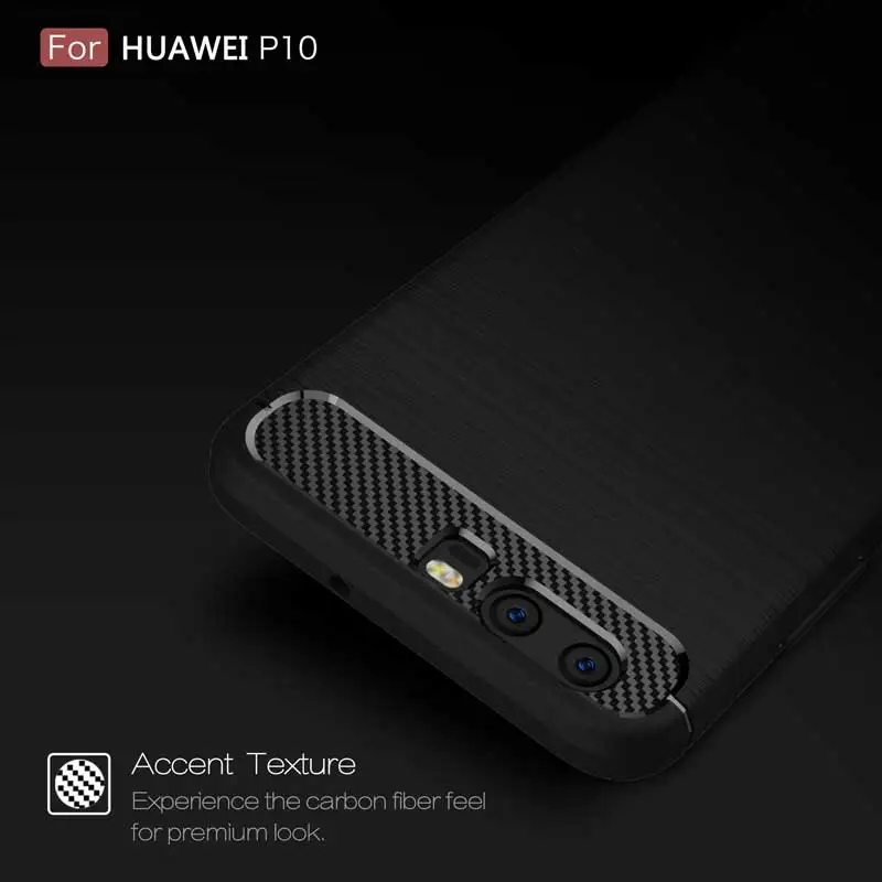 Мягкий защитный чехол для Huawei P10 тонкий Силиконовый противоударный P10plus матовый
