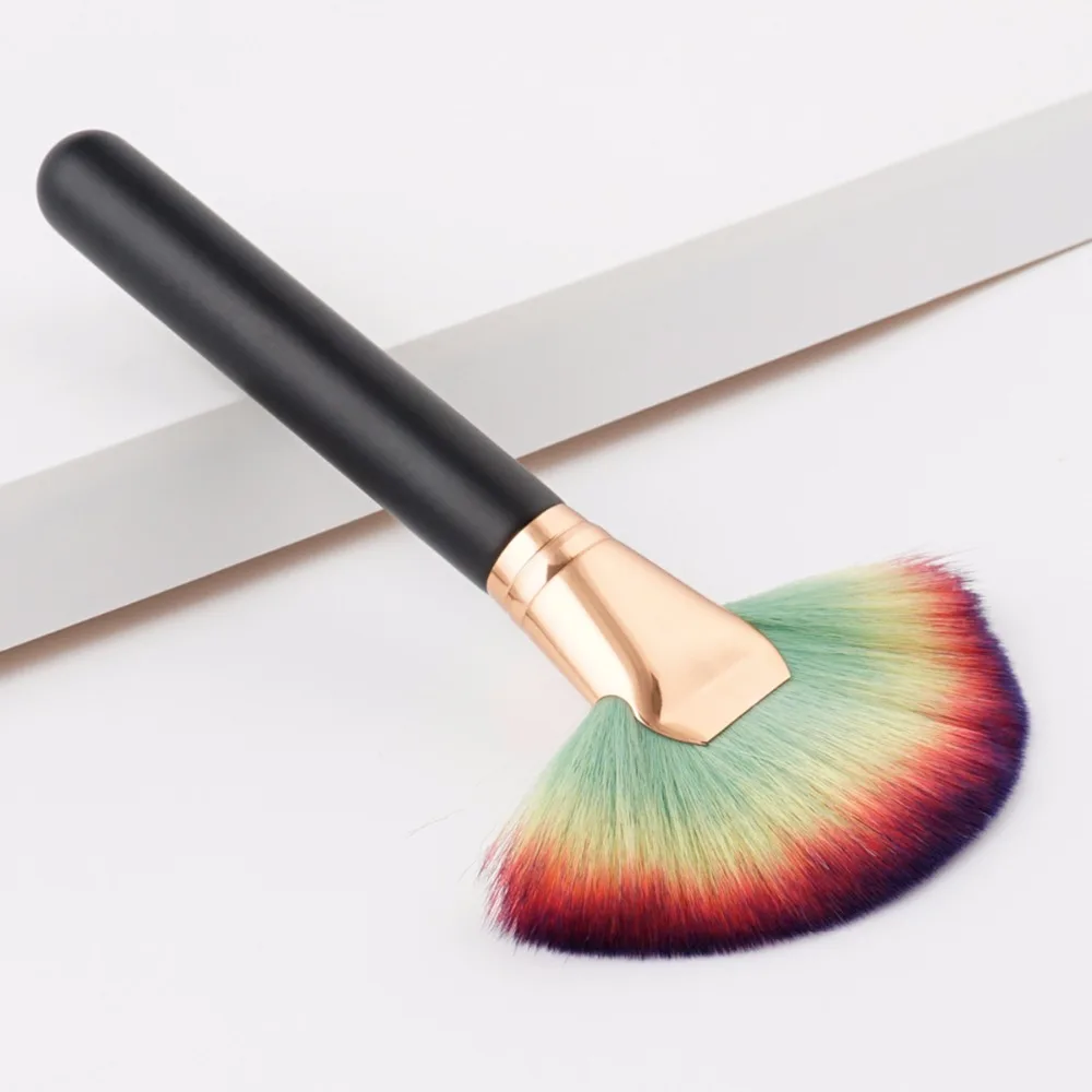 Набор черных кистей для макияжа Pro 1 шт. кисть Кабуки пудры глаз полный комплект