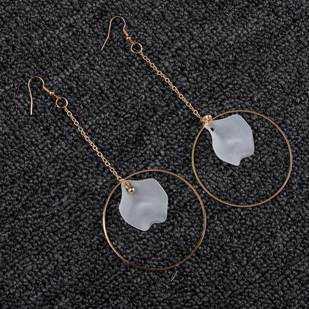 Серьги подвески женские в винтажном стиле Длинные круглые ювелирные украшения