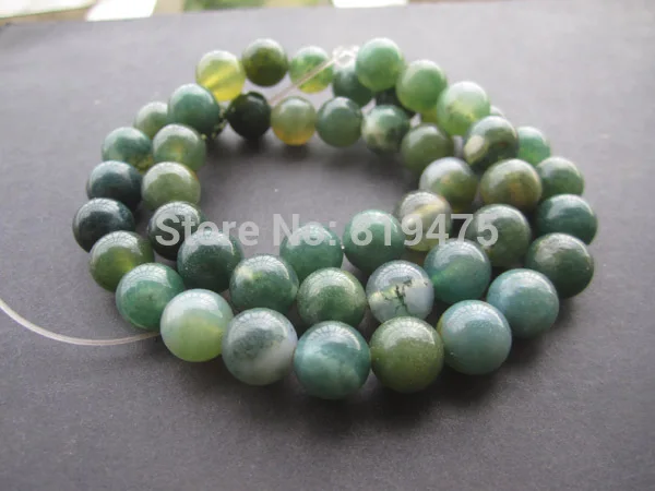 Камень Натуральный моховый 15 5 дюйма 4/6/8/10 мм|round beads|beads for jewelry makingbeads |