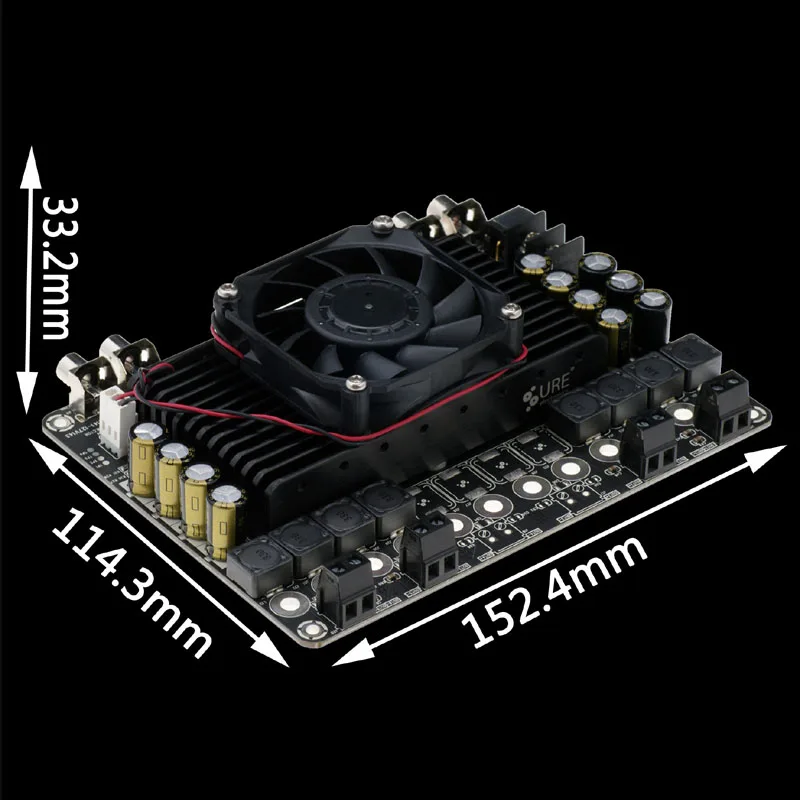 Lusya TDA7498 HIFi Fever цифровой усилитель плата класса D 100 Вт * 4 для автомобиля мощность