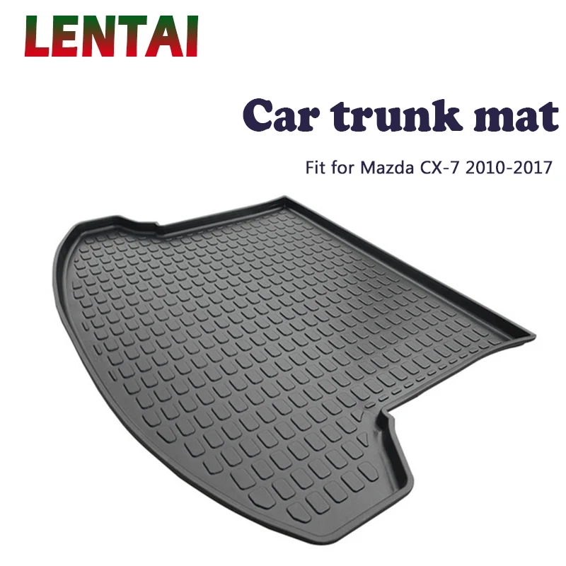 EALEN 1PC rear trunk Cargo mat For Mazda CX-7 2010 2011 2012 2013 2014 2015 2016 2017 Boot Liner Tray Anti-slip mat Accessories