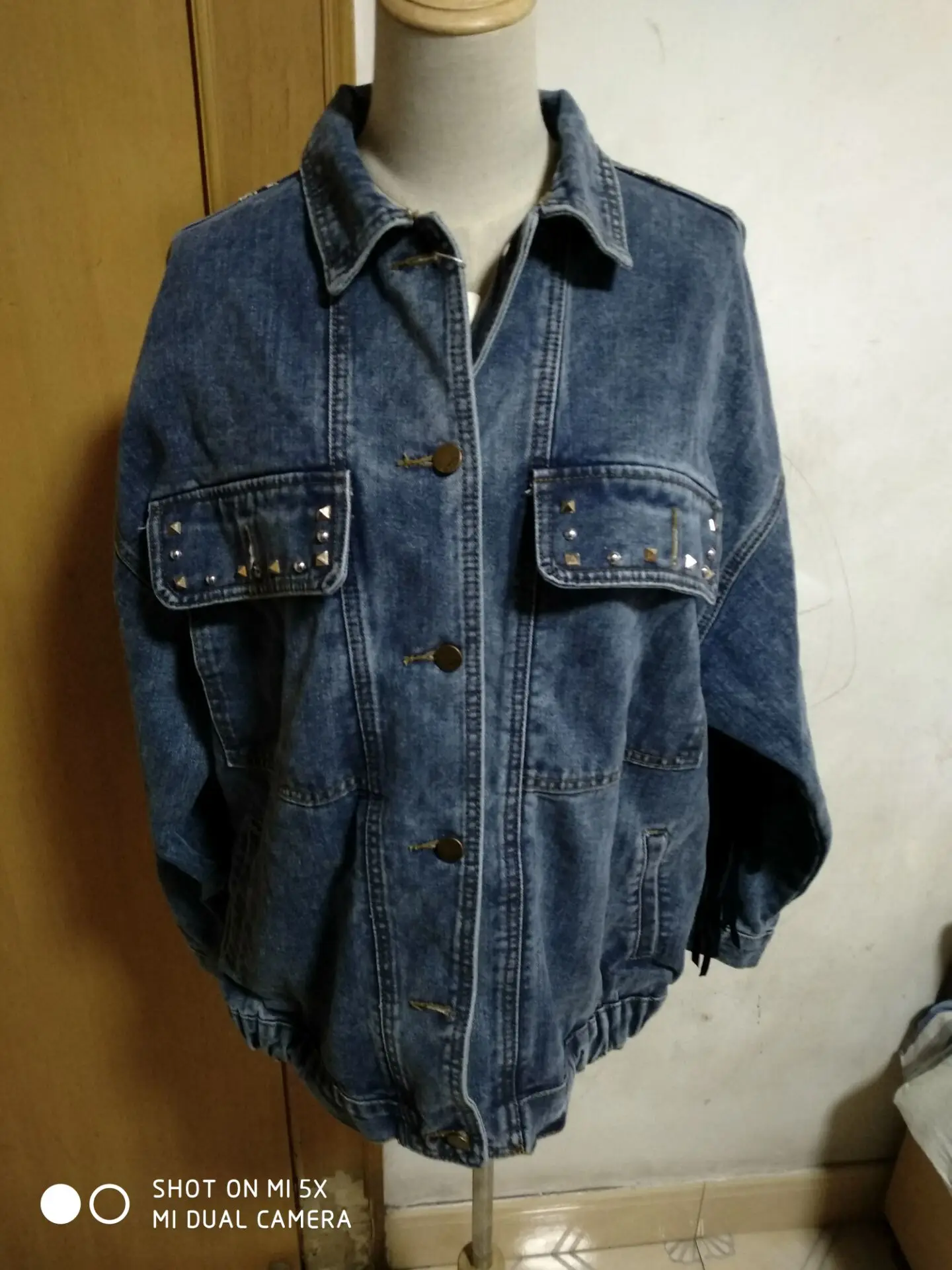 2019 Весна с вышивкой в национальном стиле джинсовая куртка женская