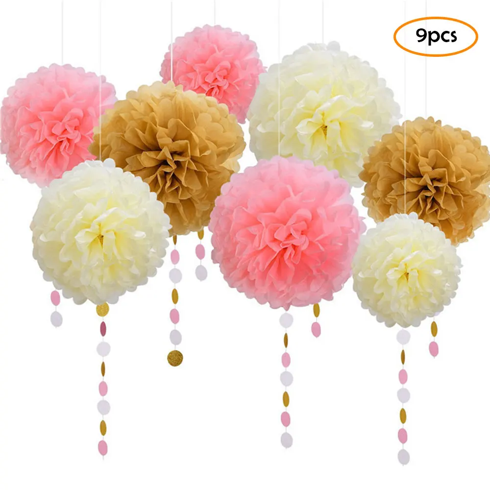 Для мальчиков и девочек с днем рождения баннер ткани Бумага кисточкой Гирлянда