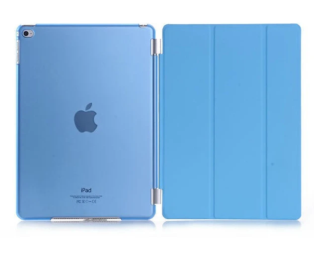 RYGOU для iPad Air 2 9 7 дюймовый прозрачный чехол + Магнитный ультра тонкий из ПУ кожи Air2