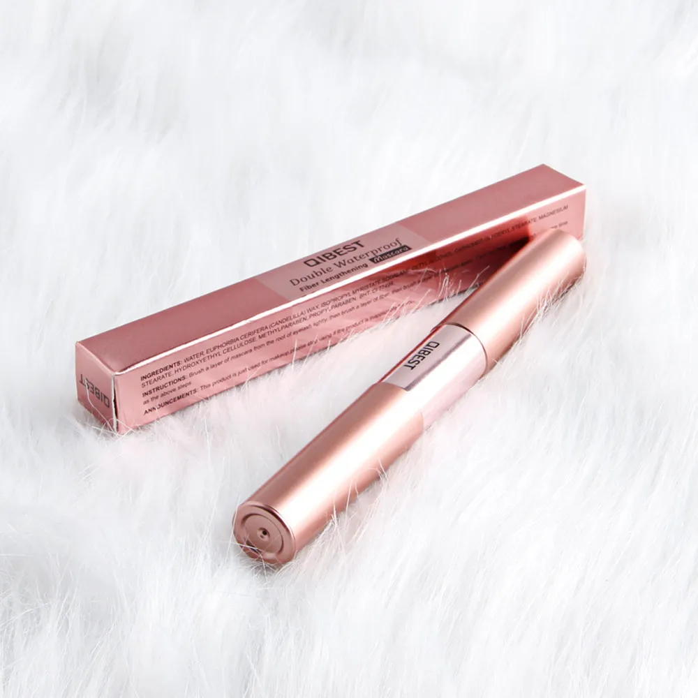 QIBEST тушь для ресниц двойной конец эффект длительный Удлиняющая Подкручивающая