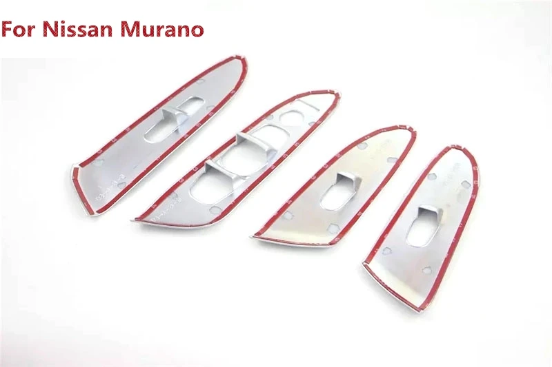 Для Nissan Murano 2015 2016 для левшей вождения 4 шт. матовый хром внутренней двери