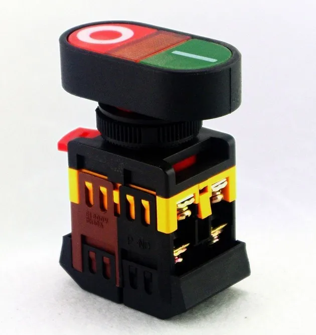 2 шт. кнопка запуска с двойной кнопкой со светодиодной пилотной лампой 6 в/12 В/24 В/110