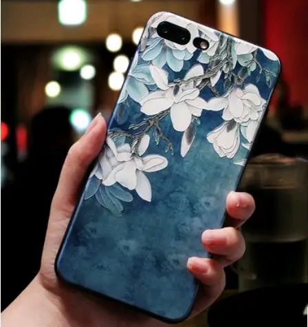 3d relief case for apple iphone 11 pro max xr xs max x 8 7 6 plus 5s cartoon painted silicone cover for 11pro 8plus 7plus 6s se free global shipping