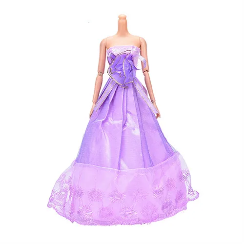 as pic Вечерние платья Beaty Doll; элегантная летняя одежда; платье для куклы ручной работы; свадебное платье принцессы - Цвет: as pic