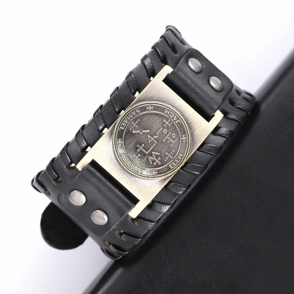 Браслет Skyrim Amulet Angel широкий кожаный браслет на кнопках греческие аксессуары с