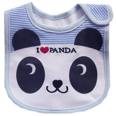 Panda Хлопок водонепроницаемый детский нагрудник малыша младенческой слюнявчик полотенце фартук слюнявчик одежда для кормления новорожденных мультфильм аксессуары - Цвет: Panda