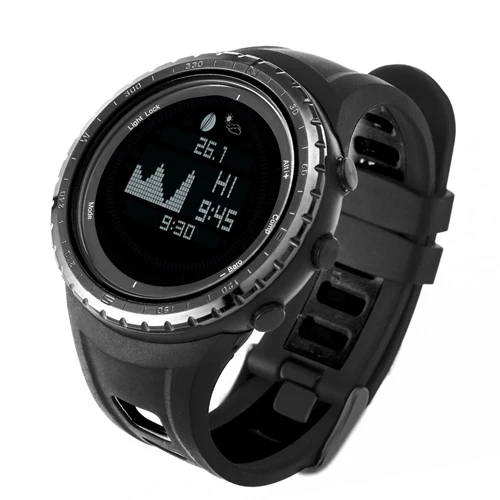 tide altimeter SUNROAD, мужские цифровые водонепроницаемые часы с барометром, альтиметром, термометром, походные часы, часы для кемпинга, плавания - Цвет: tide altimeter