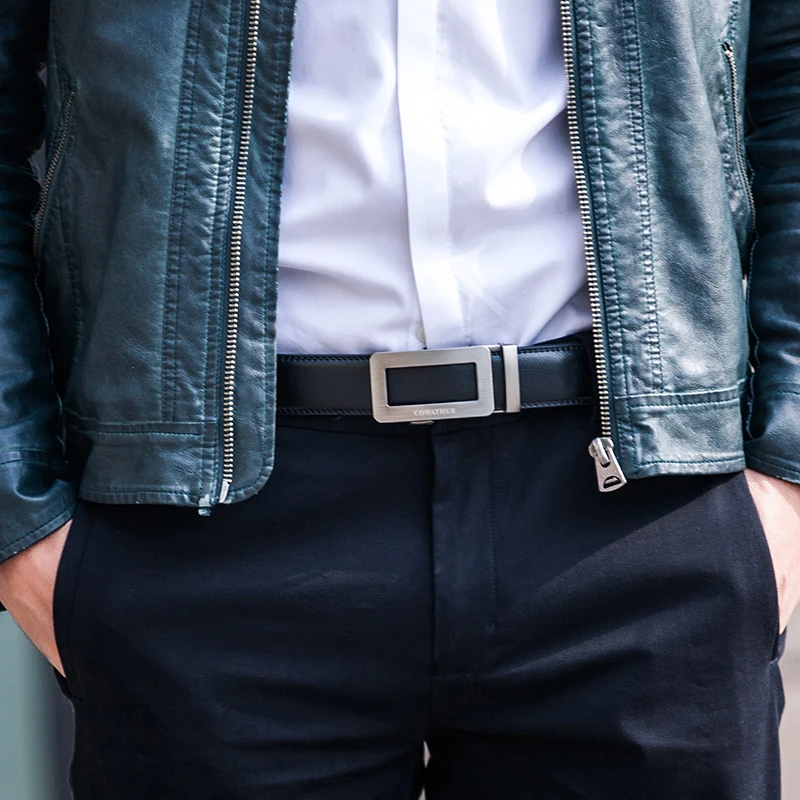 COWATHER 2019 роскошные ремни для мужчин корова натуральная кожа мужской ремень