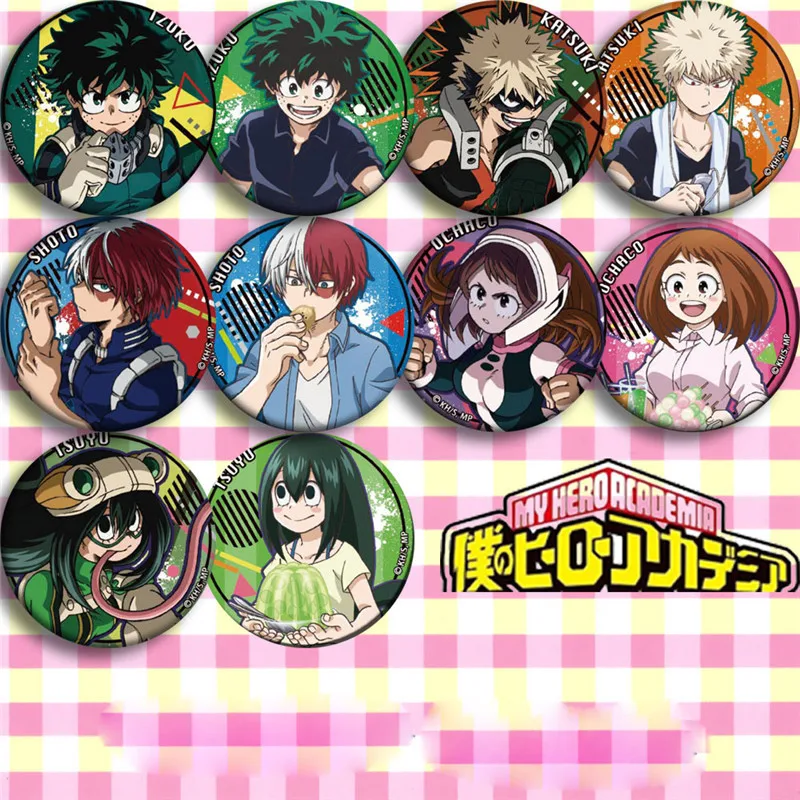 10 шт. аниме Мой боку нет героев Академии значок пуговицы кулон Косплей праздник