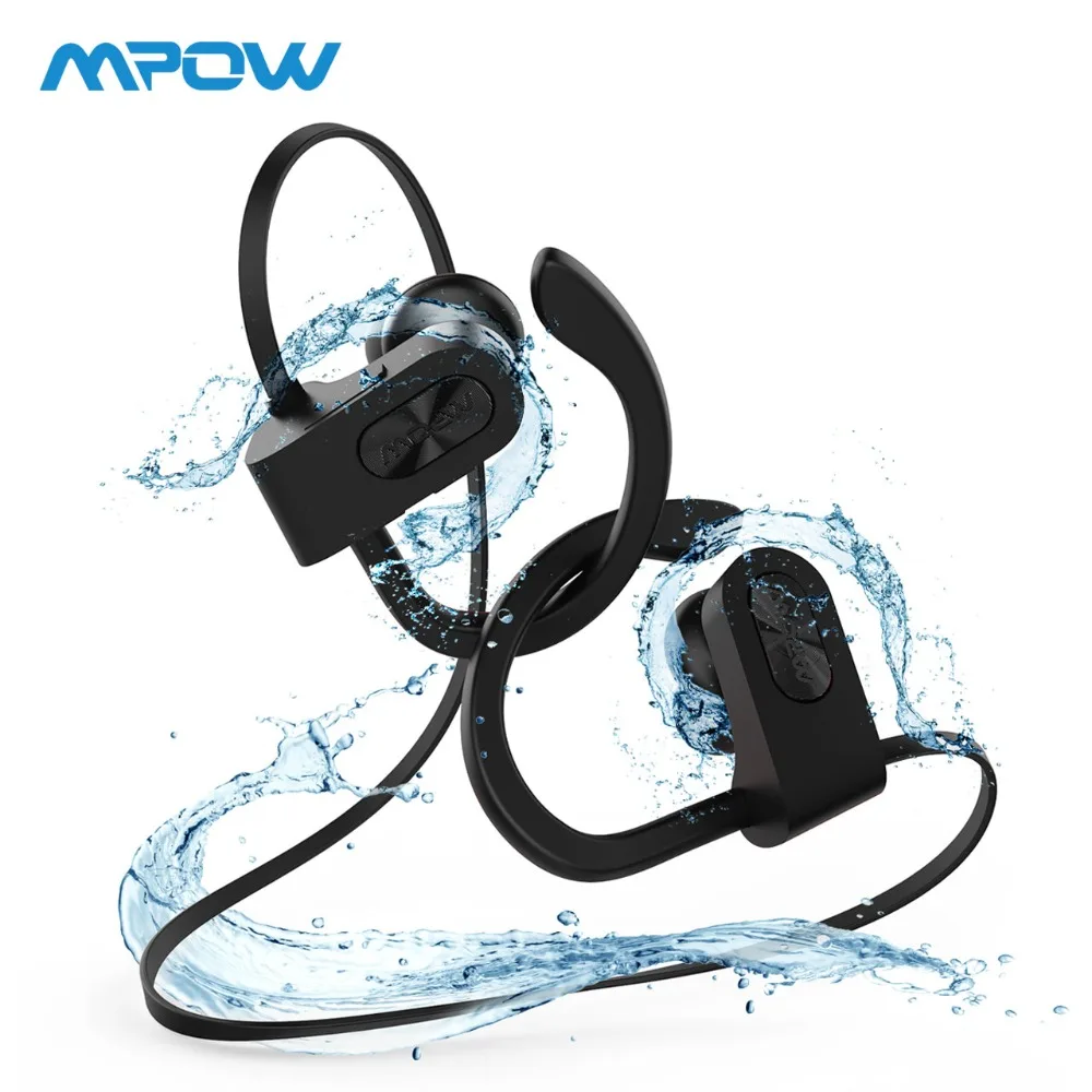2019 Mpow Bluetooth наушники IPX7 Водонепроницаемый Hi Fi стерео спортивные Беспроводной с