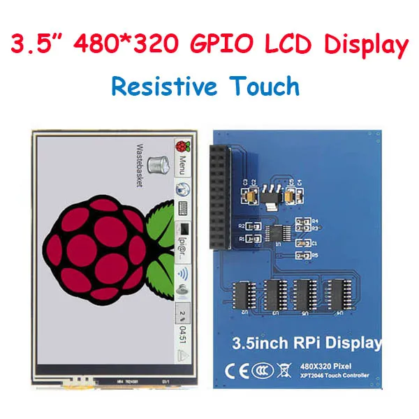 3,2, 3,5, 5,0, 7,0 дюймов HDMI/GPIO TFT ЖК-модуль дисплей монитор экран с резистивным/емкостной сенсорной панелью для Raspberry Pi - Цвет: 3.5 inch 480X320 RTP