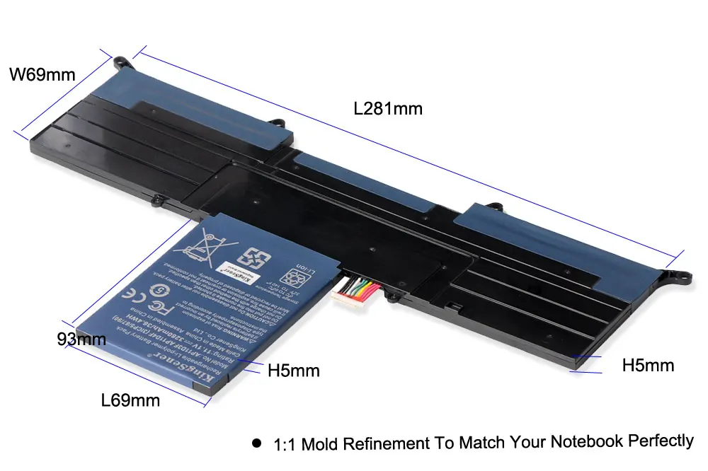 KingSener AP11D3F Батарея для acer Aspire S3 S3-951 S3-391 MS2346 AP11D3F AP11D4F 3ICP5/65/88 3ICP5/67/90 11,1 V 3280 мА-ч